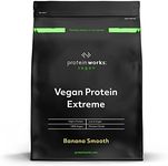 Vegan Extreme Protein Powder | 100% Plant-Based | Added Vitamins & Minerals | Low Fat Shake | Protein Works | Banana Smooth | 2kg