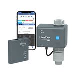 LinkTap G2S Wireless Water Timer & Gateway & Flow Meter - Smart Hose Timer for Garden, Cloud Controlled Watering, Wider Range Than WiFi, Real-Time Fault Detection & Notification, 2 Year Battery Life