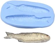 MyTinyWorld Dolls House Miniature Reusable Silver Fish Silicone Mould