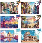 6 Packs 16 Piece Dementia Puzzles for Elderly Large Jigsaw Puzzles Alzheimers Dementia Products and Activities for Seniors Puzzles Easy Memory Cognitive Games for Seniors Gift for Elderly Adults