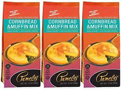 Pamela's Gluten Free Cornbread and Muffin Mix, 12 oz (Pack of 3)