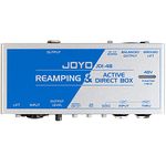 JOYO Passive Reamping & Direct Box Active Phantom Powered 2-in-1 for Guitar Bass, DI BOX Portable Recording Device with 6.35mm and XLR Input (JDI-48)