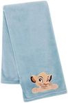 Lambs & Ivy Lion King Adventure Baby Blanket, Blue, 30x40 Inch (Pack of 1)