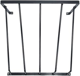 Heavy Duty Steel Wall Hay Rack by Dutch Ranch| Steel Hay Rack for Sheep, Goats & Livestock | Hay Feeder Wall Mount for Easy Hay Storage | Black Hay Rack for Blanket Storage | 18.5" Long | Made in USA