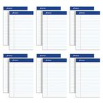 Ampad Perforated Pad, Size 5 x 8, White Paper, Jr. Legal, 50 Sheets Per Pad, Pack of 12 (20-364)