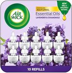 Airwick Plug in Scented Oil Refills, Lavender and Chamomile, Infued with natural essential oils for an incredible floral aroma, Air Freshener, 0.67 Fl Oz (Pack of 10)