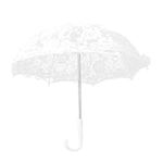 Mini White Lace Parasol Umbrella, V