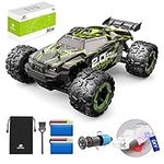 DEERC Brushless 302E RC Cars for Adults, Upgraded 60KM/H High Speed Remote Control Car, 4WD 1:18 Scale All Terrain Off Road Monster Truck with DIY Extra Shell, 2 Battery 40 Min Car Toy for Boys & Girl