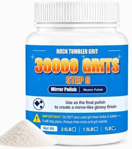 30000 Grit Aluminum Oxide Rock Tumbler Polish, Step 6 Ultra-Fine Polish