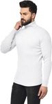 YOUTHQUAKE Mens Winter Highneck Full Sleeves/Sweater Pullover/Men Turtle Neck/White Highneck T-Shirt