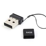 USB Flash Drive 64 GB USB 2.0 Memory Stick USB Stick Mini USB Drive Pen Drive Portable Thumb Drive Data External Storage Stick Compatible with Computer Tablet Car Laptop Printer and Other USB Devices