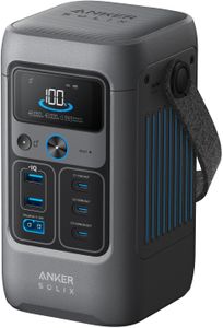 Anker SOLIX C200 Portable Power Station – 192Wh LiFePO4, 200W Solar Generator for Camping & Travel