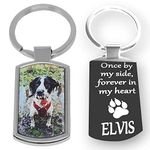 PERSONALISED PHOTO KEYRING WITH YOUR DOG,CAT NAME .METAL KEYRING,ENGRAVING NAME AND SENTENCE,BIRTHDAY,NICE GIFT,FATHER'S DAY,MOTHER;S DAY,CHRISTMAS,GRANDAD DAY.DOG TAG