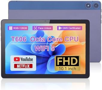 C idea 10.1" FHD Tablet, Android 12 Tablet PC 8GB RAM 128GB ROM (1TB),1920 * 1200 Full HD Screen|2.4G/5G WiFi|8MP+13MP Camera|6000mAh Long Battery Life(Gray)