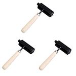 SEWACC 3pcs Wallpaper Tools Glue Roller Brayer Rollers for Crafting Stamping Tools Scroll Wheel Print