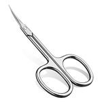 CGBE Cuticle Scissors, Professional Cuticle Scissors Curved Thin, Stainless Steel Super Sharp Cuticle Cutter Remover Small Beauty Scissors for Cuticles, Dead Skin, Eyebrows, and Eyelashes