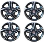 CARIZO® - Hotwheelz 15 Inch Wheel Cover | Granite Grey & Silver Colour | 15 Inch Cars Wheel Cap | Set of 4 Compatible with Maruti Suzuki Ignis All Models