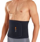 kossto Waist Belt for Tummy Exercise | Slimming Tummy Brace for Men & Women | Adjustable Waist Trimmer | Sweat Wrap for Fat Loss, Posture Support & Core Workout – Standard Size