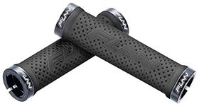 Funn Combat II Mountain Bike Handlebar Grips with Double Lock on Clamp, Comfortable And Durable Grips with 22 mm Inner Diameter, Waffle Patterned Bike Grips For MTB/BMX (Black)