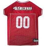 NFL San Francisco 49ers Dog Jersey, Size: X-Large. Best Football Jersey Costume for Dogs & Cats. Licensed Jersey Shirt