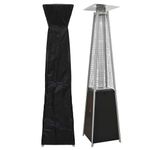Dellonda Pyramid Gas Patio Heater 13kW for Commercial & Domestic Use, Supplied with Cover, Black - DG224