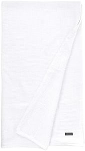 Vera Wang - King Blanket, Luxury Cotton Bedding, Soft Home Decor with Waffle Weave Knit (Waffleweave White, King)