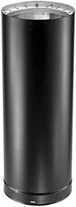 DuraVent 8DVL-48 DVL Galvanized Stainless Steel Double Wall Wood Burning Stove Pipe Connector for Vent Smoke and Exhaust, 48 by 8 inches