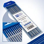 TIG Welding Tungsten Electrodes 2% Lanthanated (Blue WL20) 175mm 10-Pack (2.4mm (3/32"))