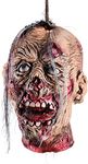 Halloween Decoration Props, Scary Hanging Severed Head Life-Size Bloody Latex Zombie Head for Halloween Party Indoor Outdoor