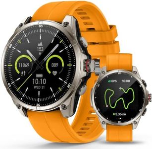 SOUYIE Smartwatch for Men GPS Fitness Tracker Bluetooth Call 15-Day Battery