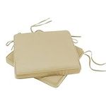 Plant Theatre Luxury Bistro Seat Cushions - Set of 2 in Warm Beige