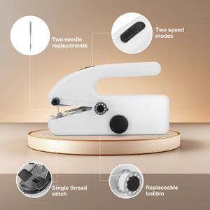 Mini Handheld Electric Sewing Machine – Portable, Fast Stitch, White