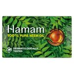 Hamam with 100% Pure Neem Oil Bathing Soap 150gm(pack of 3)|With natural ingredients^ soap|Soap with neem|For Healthy & Protected Skin|Shop Herbal|Shop Natural|Paraben-free & Sulphate-free|Body Soap|