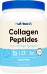 Nutricost Grass-Fed Collagen Powder 1LB (454 G) - Bovine Collagen Hydrolysate (Unflavored) - Collagen Peptides