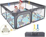 Dripex Baby Playpen, 52"×52" Play P