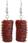 Rack of Ribs Earrings - Miniature Food Jewelry - Realistic - Summer BBQ Grill Smoker - Quirky Jewelry - Novelty Gifts - Statement Jewelry