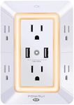 POWRUI 6-Outlet Extender with 2 USB