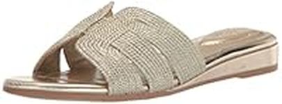 Bandolino Women's Kaylor Wedge Sandal, Platino 710, 11