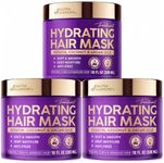 NUTRAHARMONY Hydrating Hair Mask for Dry, Damaged & Curly Hair – Keratin Treatment, 10oz (Pack of 3)