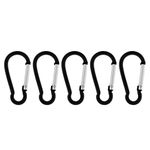 MERISHOPP 5 Pieces/Pack Carabiner Camp Spring Snap Clip Hook Keychain Keyring for Outdoor Hiking Climbing Travelling | Sporting Goods | Outdoor Sports | Climbing & Caving | 5 Pieces Carabiner Hooks