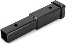 Trailer Hitch Extender, Trailer 12 Inches Hitch Extension Receiver Tube Extenders 5000lbs Towing, Towing Hitch Receiver Extender Steel Square Tube for Class 3/4 2in Receiver