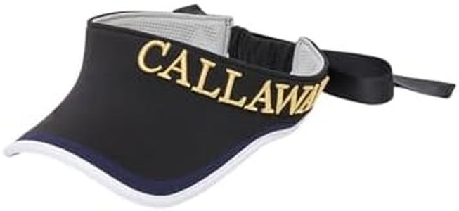 Callaway C23291214 Women's Sun Visor (with Back Ribbon) / Hat/Golf, 1010_Black, One Size