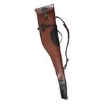 Genuine Leather Scoped Rifle Carry Case Gun Shotgun with Handle Slip Bag 50”