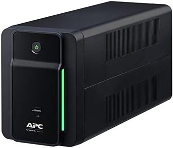 APC UPS 950VA Line Interactive UPS Battery Backup, BVK950M2 Backup Battery with AVR, 2 USB Charging Ports (Type C/Type A), Back-UPS Uninterruptible Power Supply, Black