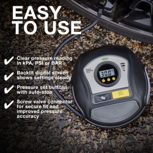 Ring Digital Tyre Inflator 450 – Portable Car Air Pump