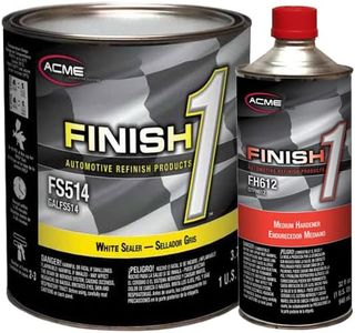 acme Sherwin-Williams Finish 1 4.1 VOC White Enamel Sealer Undercoat Medium Gallon Kit