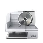 Magimix Deli T190 Food Slicer | 19 cm Blade | Professional Slicer | Ideal for Salami Sausages, Cheese or Bread | Stainless Steel, 11651, Silver