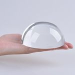 LONGWIN Crystal Dome Paperweight Reading Magnifying Glass (100mm)