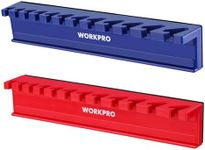 WORKPRO 2-Piece Magnetic Wrench Organizer Wrench Rack Tool Trays, 24 Slots Wrench Holder Fits SAE (5/16” to 3/4”) and Metric (9 mm to 20 mm), Premium Quality Wrench Rack Set to Keep Wrenches Organized