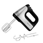 Innoteck Kitchen Pro Hand Mixer - 6 Speeds with Turbo Button - Anti-Splash 400W Electric Hand Whisk - 4 Stainless Steel Attachments - Electric Whisk for Easy Whipping Dough, Cream, Eggs - Food Mixer